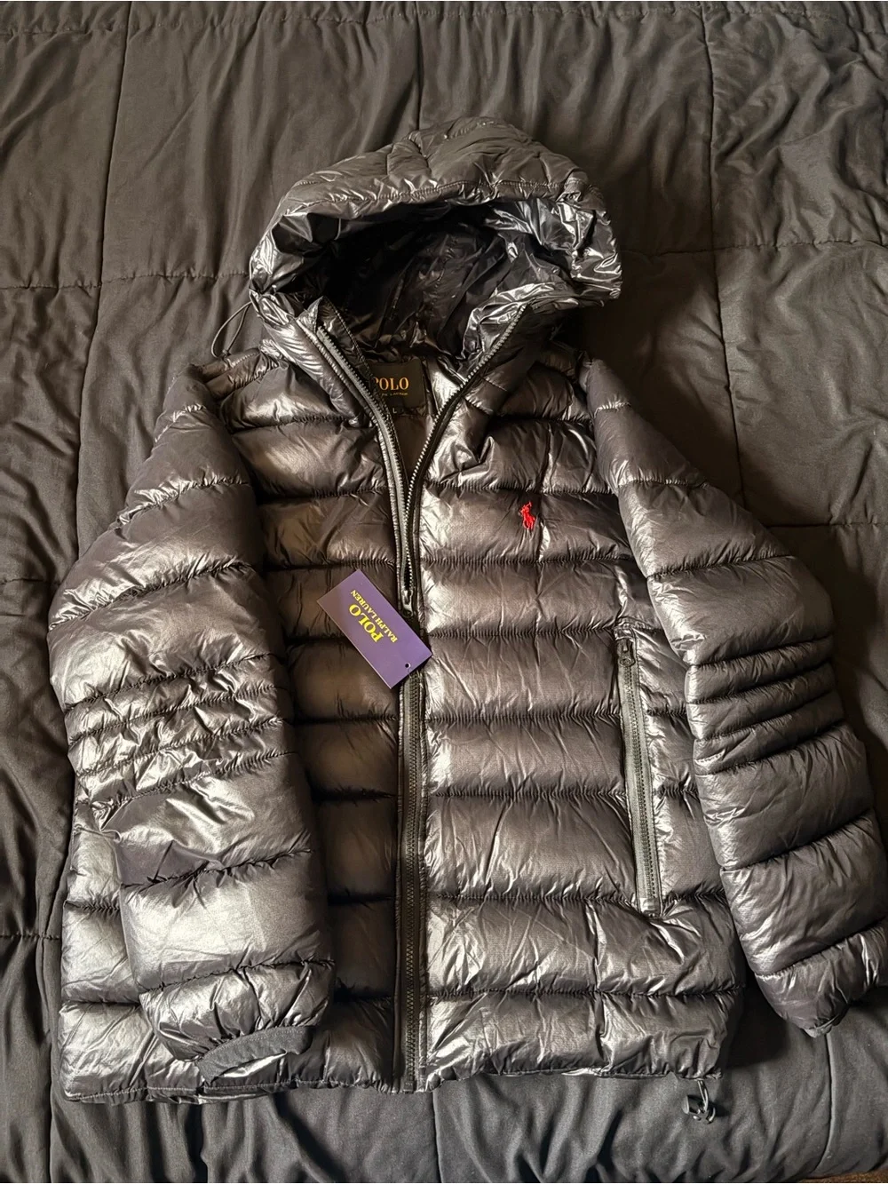 Ralph Lauren Polo Shiny Puffer Jacket with Hood